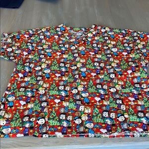 Charlie Brown’s Christmas scrub top